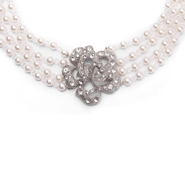 Mini Holly 4-Strand Pearl Necklace – Elegant Glam Utopiat
