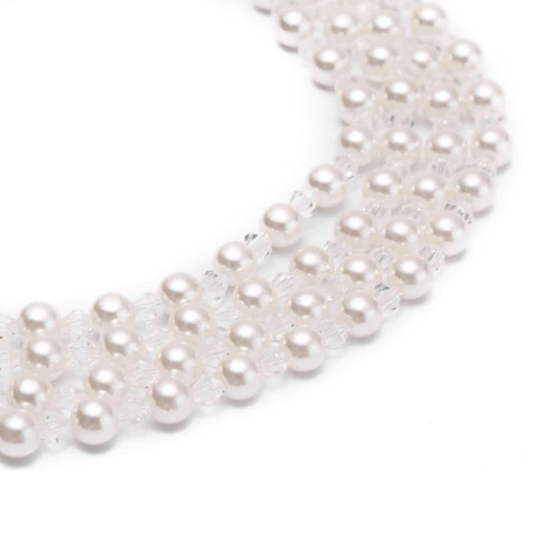 Mini Holly 4 Strand Pearl Necklace Inspired By Breakfast At Tiffany's - Utopiat