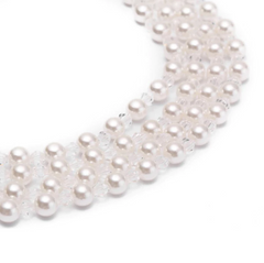 Mini Holly 4 Strand Pearl Necklace Inspired By Breakfast At Tiffany's - Utopiat