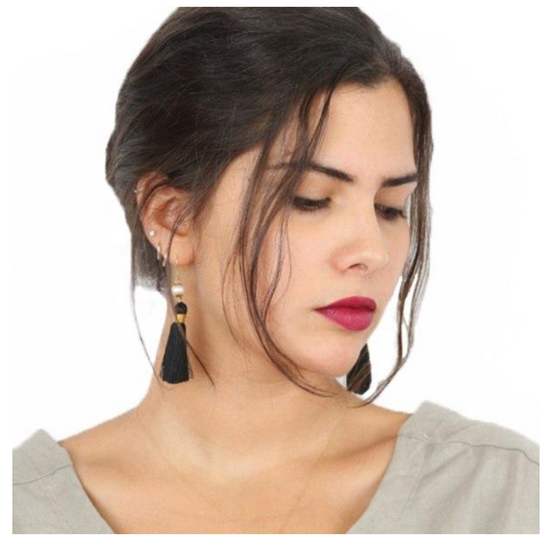 Holly Gift Boxed Pearl Tassel Earrings Inspired By Breakfast At Tiffany’s - Utopiat