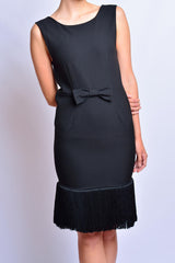 Holly Black Fringe Dress Inspired By Breakfast At Tiffany’s - Utopiat