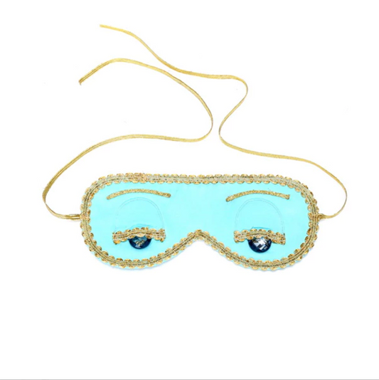 Holly Sleep Mask in Tiffany Turquoise Inspired By Breakfast At Tiffany’s - Utopiat