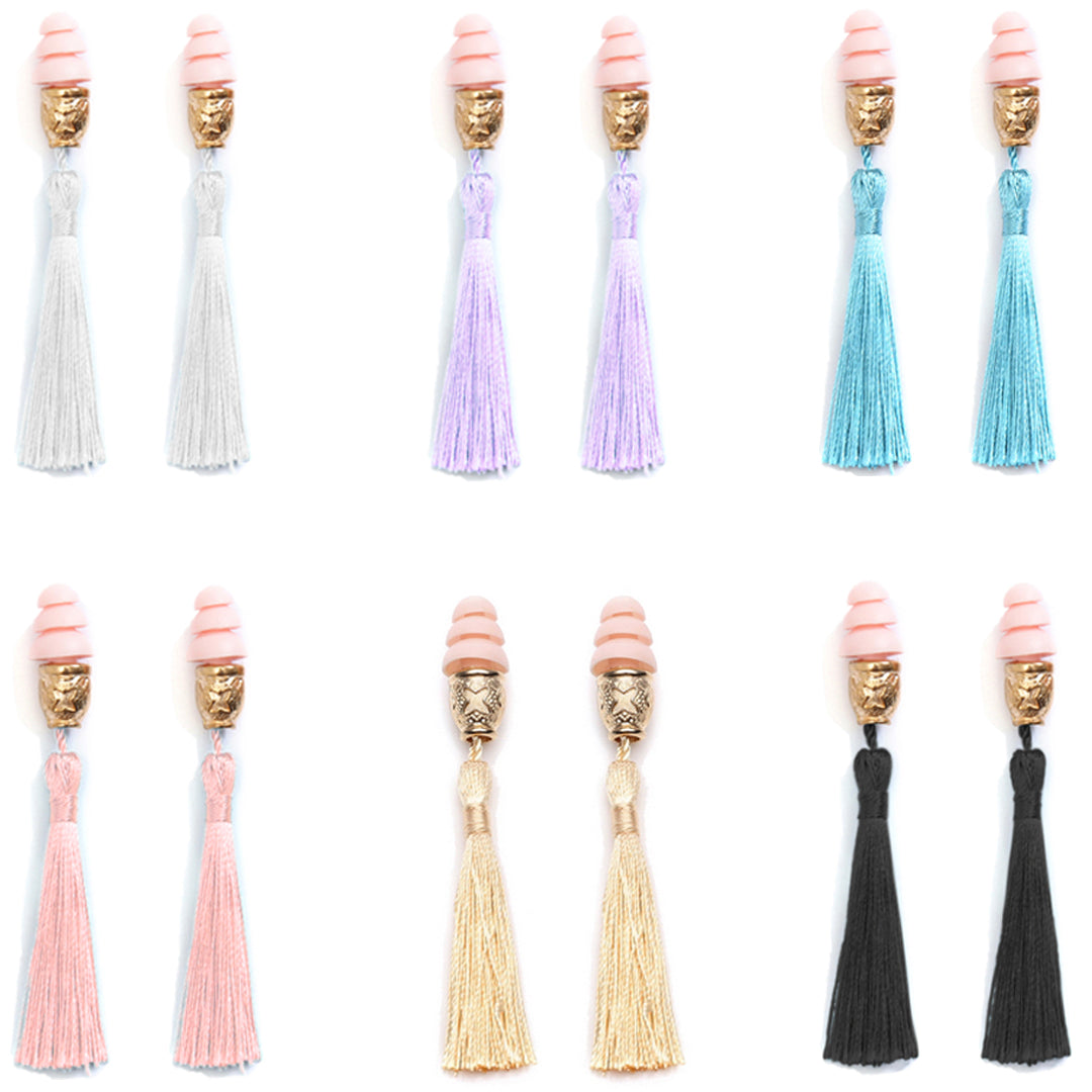 Holly Tassel Ear Plugs In Technicolor Inspired By Breakfast At Tiffany's - Utopiat