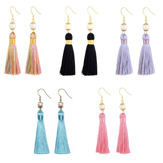 Holly Gift Boxed Pearl Tassel Earrings Inspired By Breakfast At Tiffany’s - Utopiat