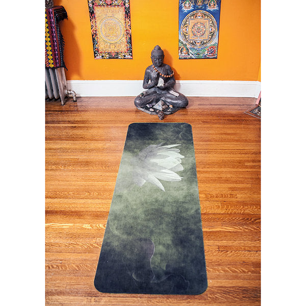 Yoga Mat with Lotus Flowers Floral Yoga Mat Utopiat