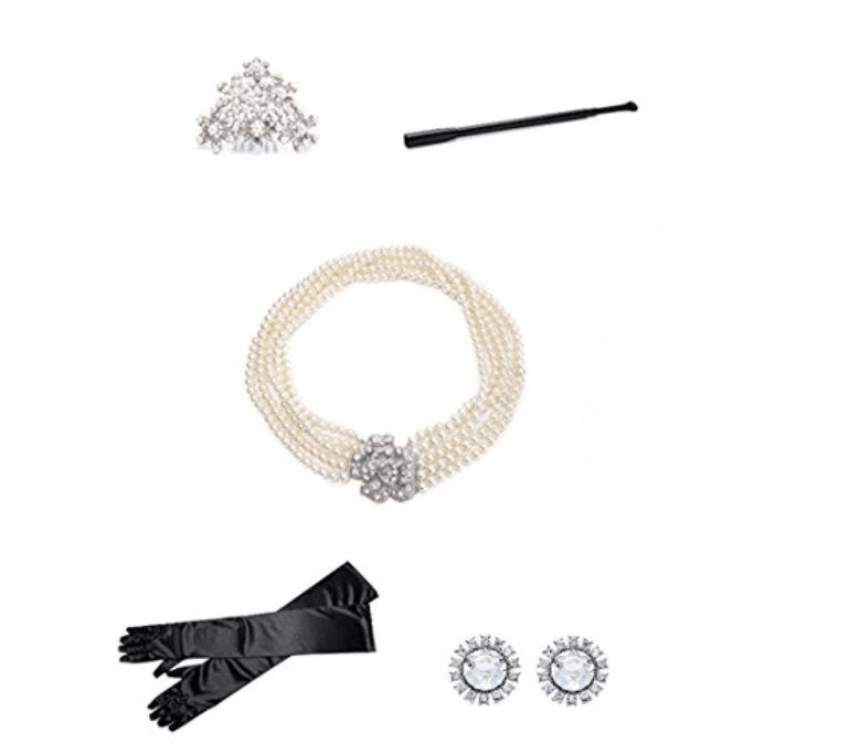 Holly Iconic Black Dress Costume Set In Cotton Inspired By BAT (Rental) - Utopiat