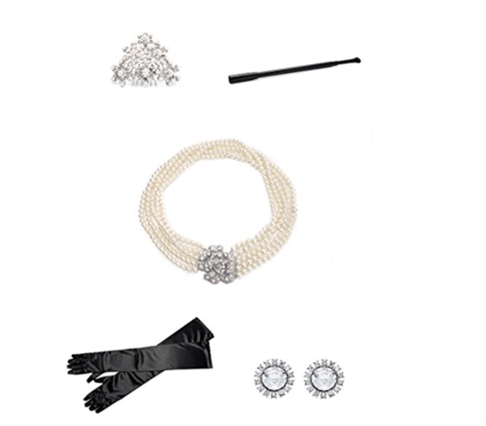 Holly Iconic Black Dress Costume Set In Cotton Inspired By BAT (Rental) - Utopiat