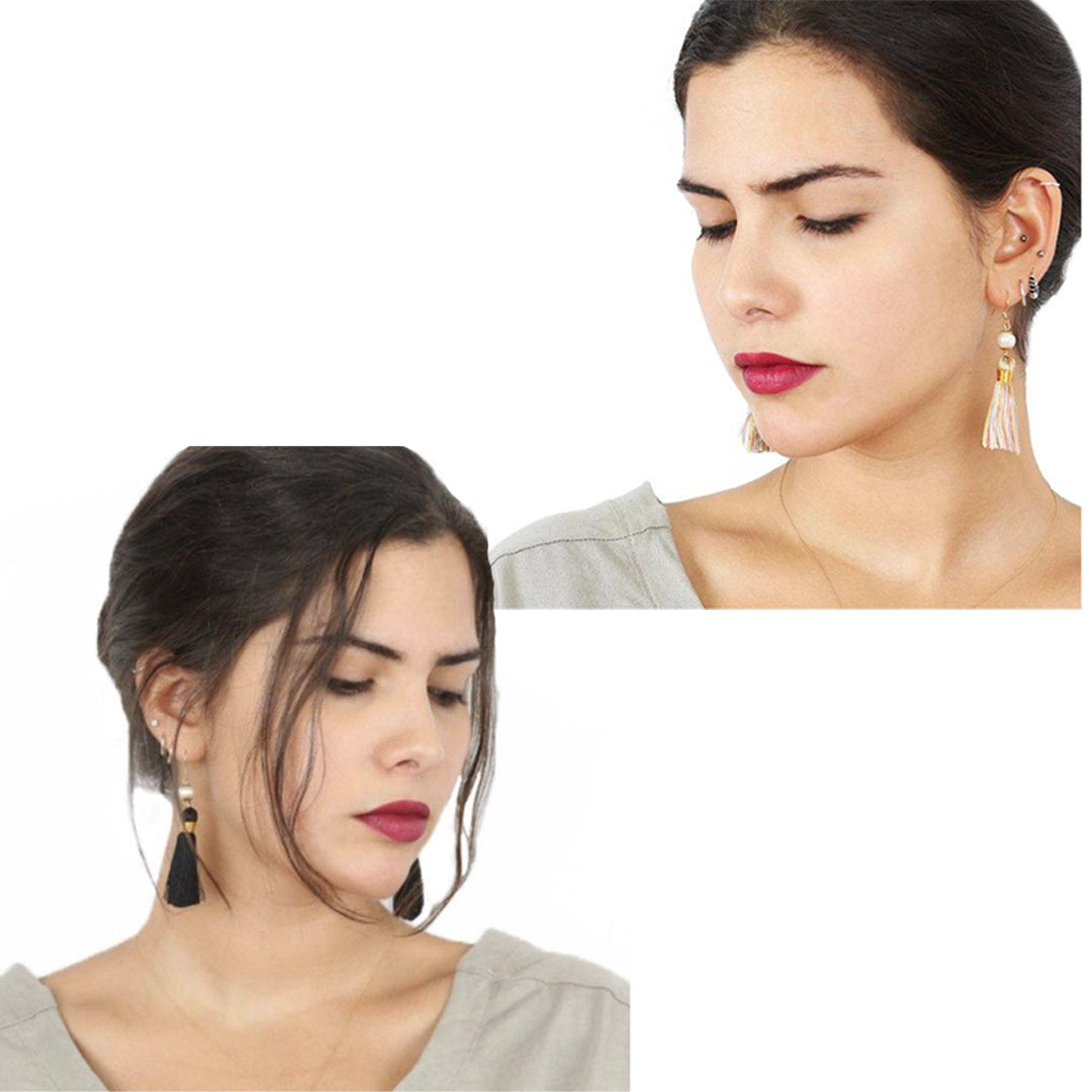 Holly Pearl Tassel Earrings Inspired By Breakfast At Tiffany’s - Utopiat