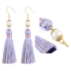 Holly Pearl Tassel Earrings Inspired By Breakfast At Tiffany’s - Utopiat