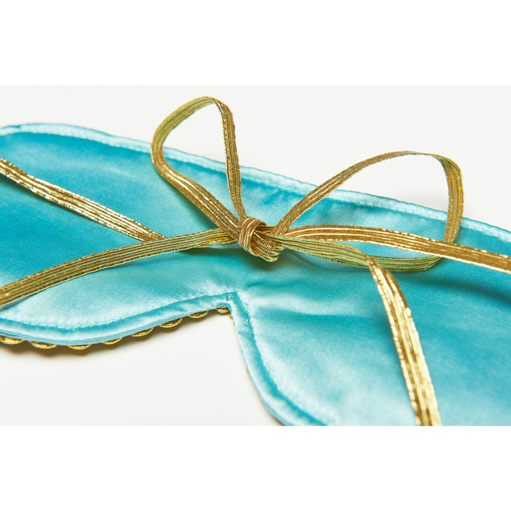 Sleepy Valentine-The Blue Silk Eye Mask+Aromatherapy Eye Pillow+Lavender Tassel Earplug Gift Box Set with Audrey Greeting Card