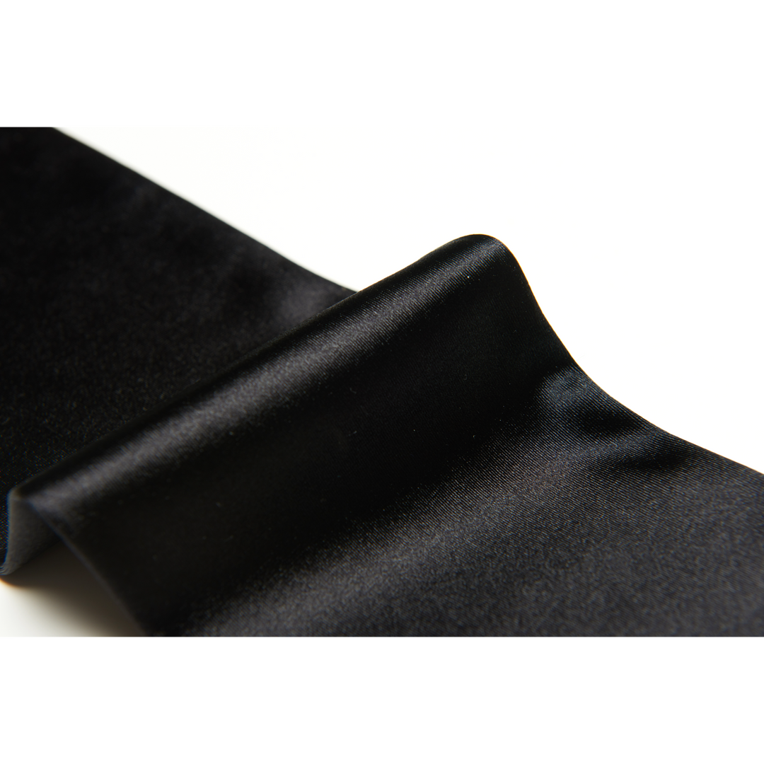 Audrey Hepburn Inspired Women’s Premium Long Black Satin Gloves - Utopiat