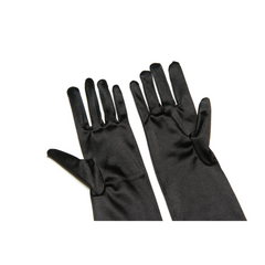 Audrey Hepburn Inspired Women’s Premium Long Black Satin Gloves - Utopiat