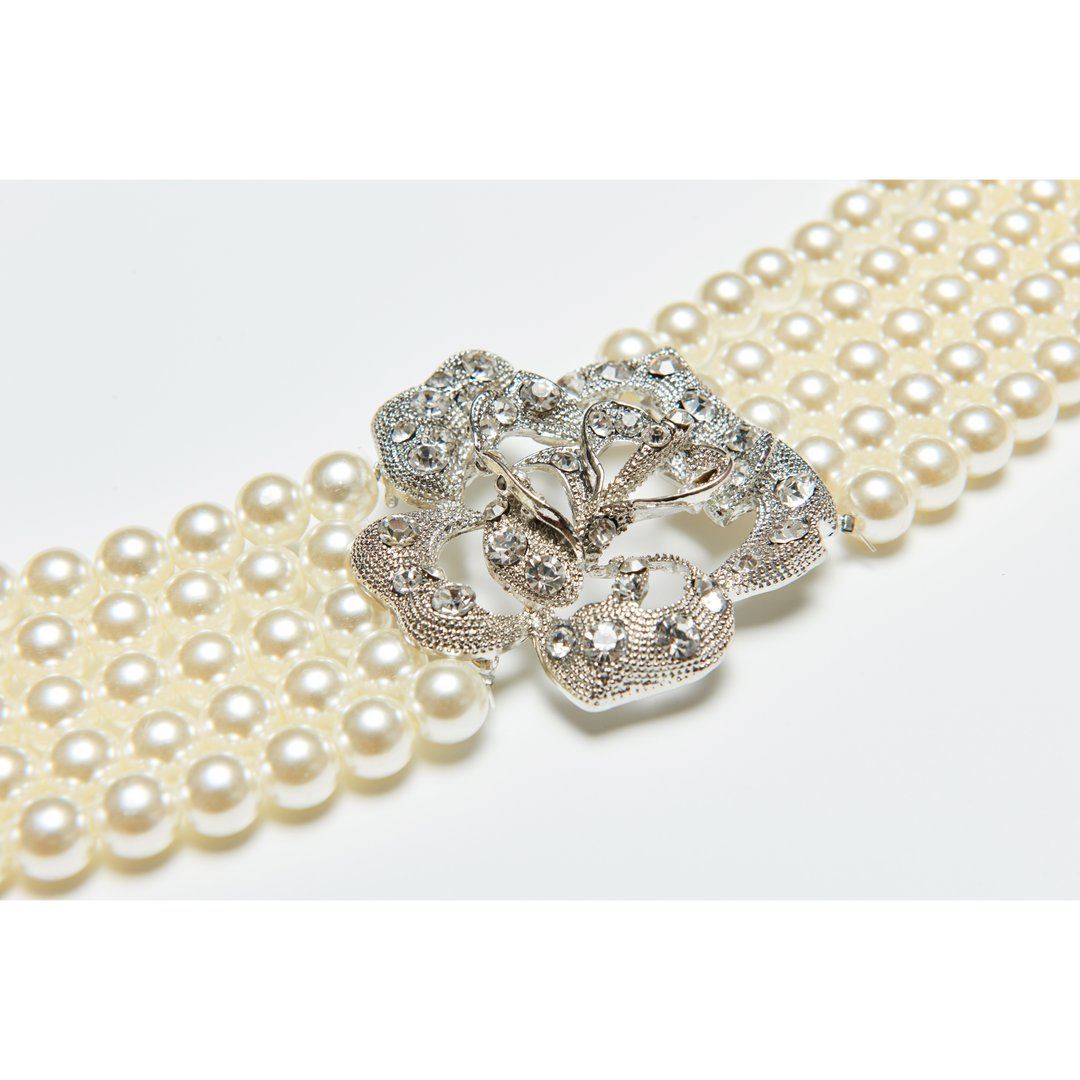 Holly 5 Strand Pearl Necklace Inspired By BAT - Utopiat