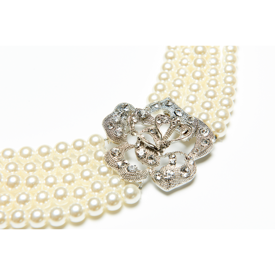 Holly 5 Strand Pearl Necklace Inspired By BAT - Utopiat