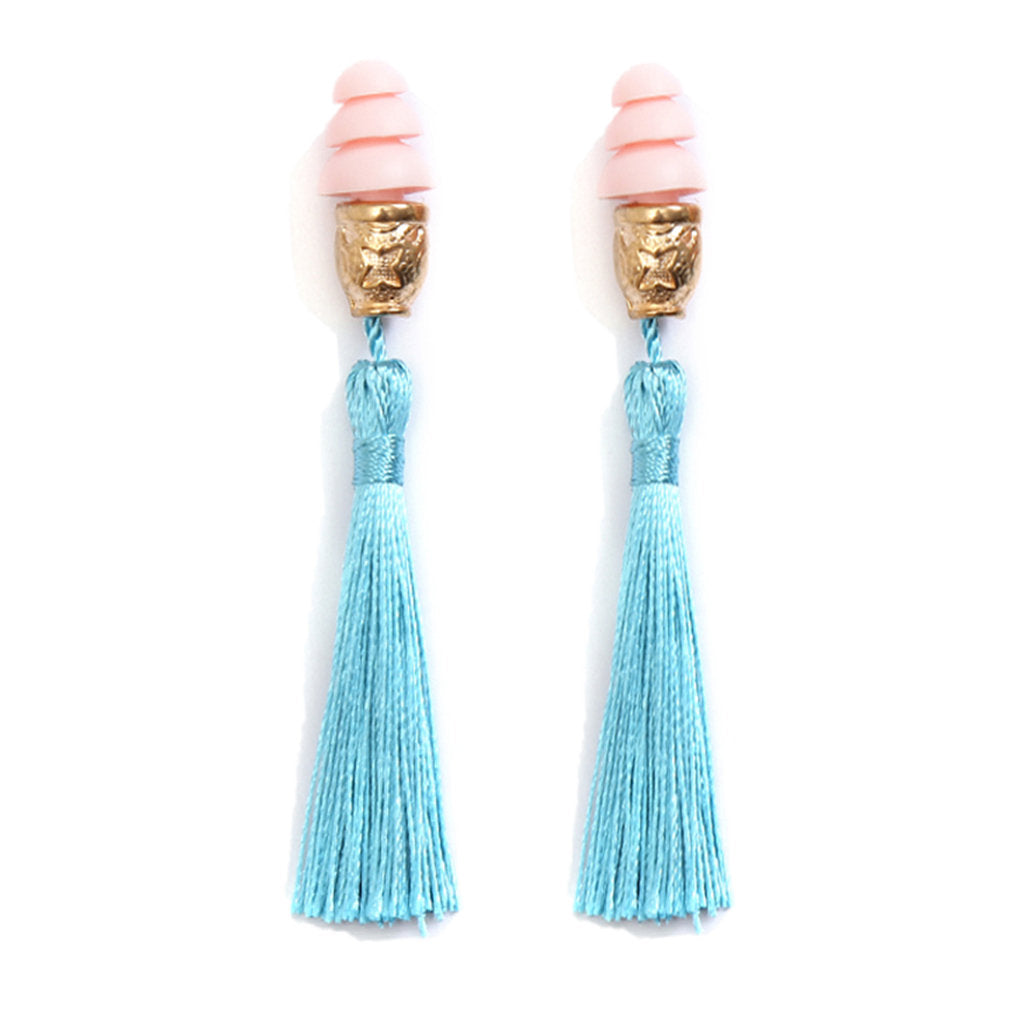 Holly Tassel Ear Plugs In Technicolor Inspired By Breakfast At Tiffany's - Utopiat