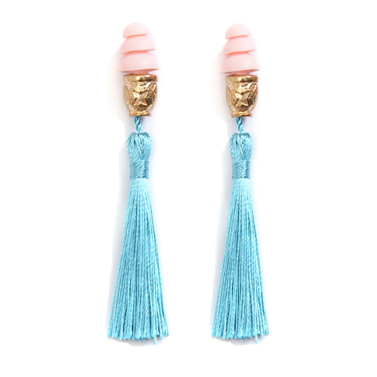 Holly Tassel Ear Plugs In Technicolor Inspired By Breakfast At Tiffany's - Utopiat